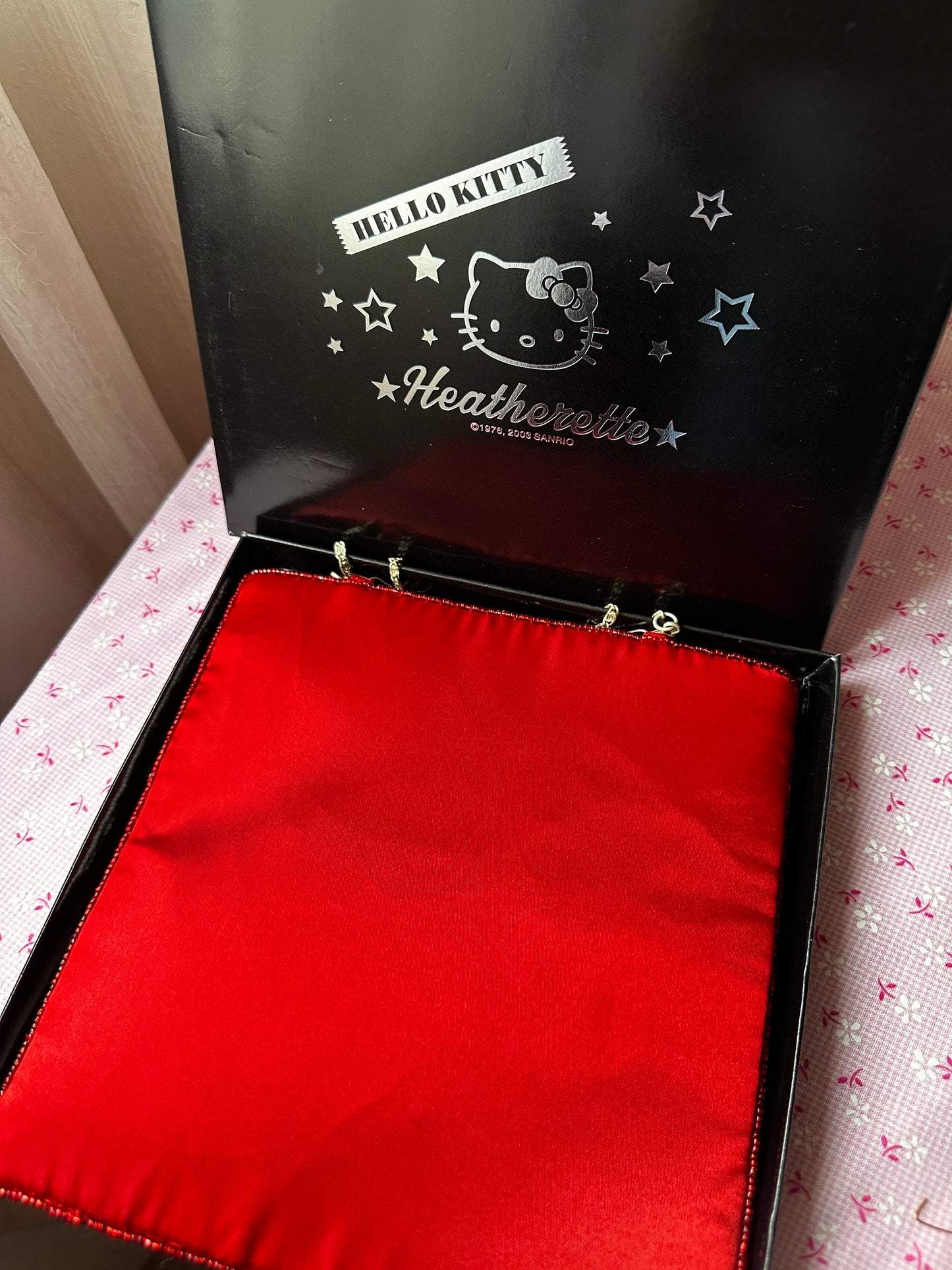 Beaded Hello Kitty Pouch Bag with Box