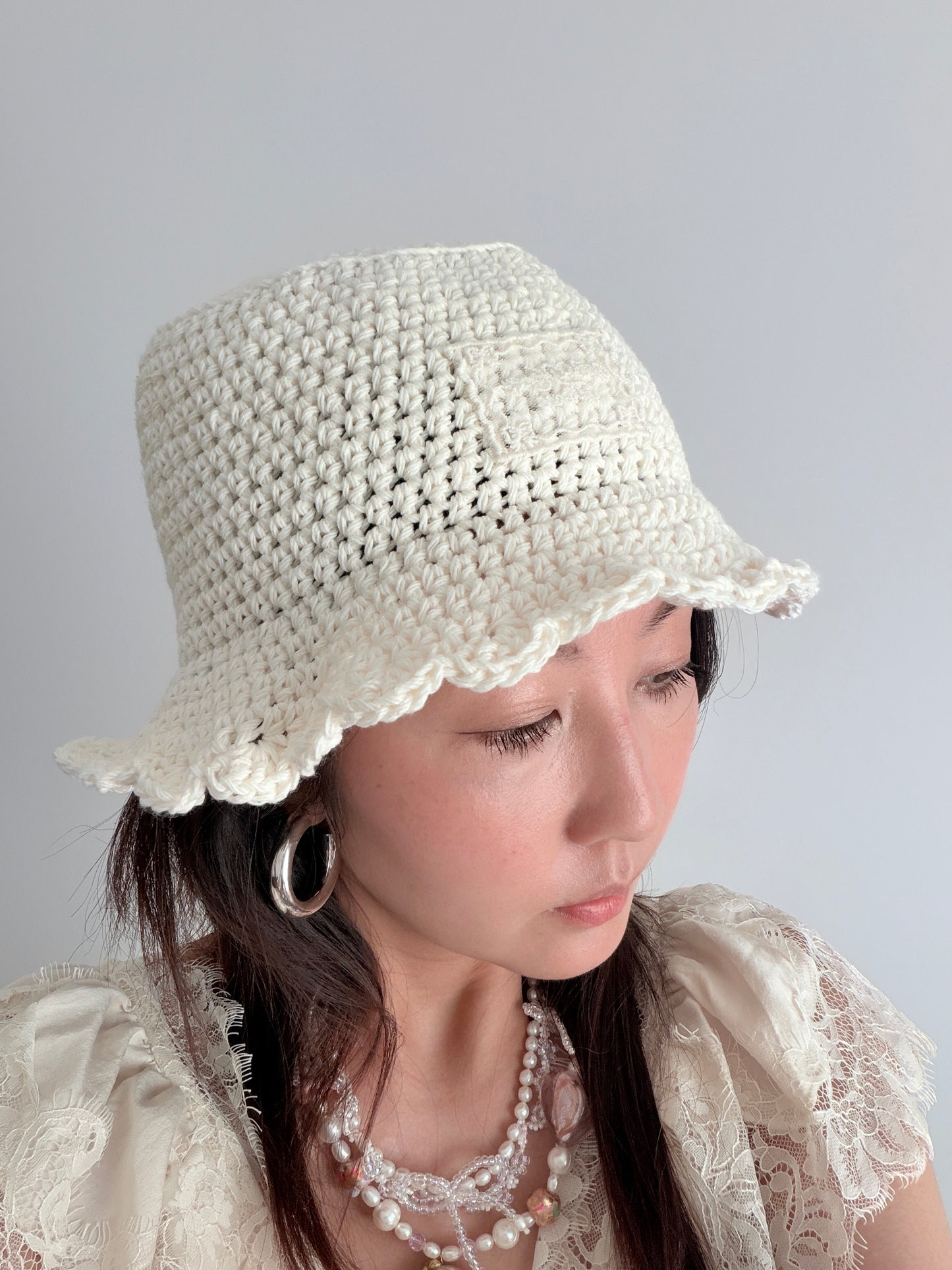 Crochet Cotton Hat (🍦Soft Serve)