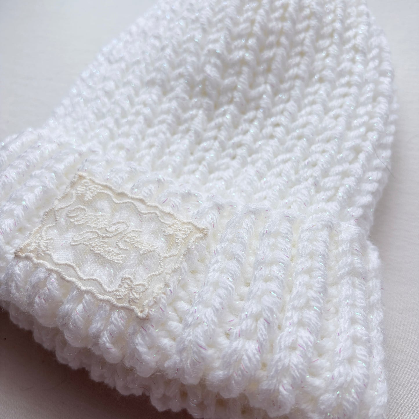 Knit Beanie (❄️Snowflake Glitter)
