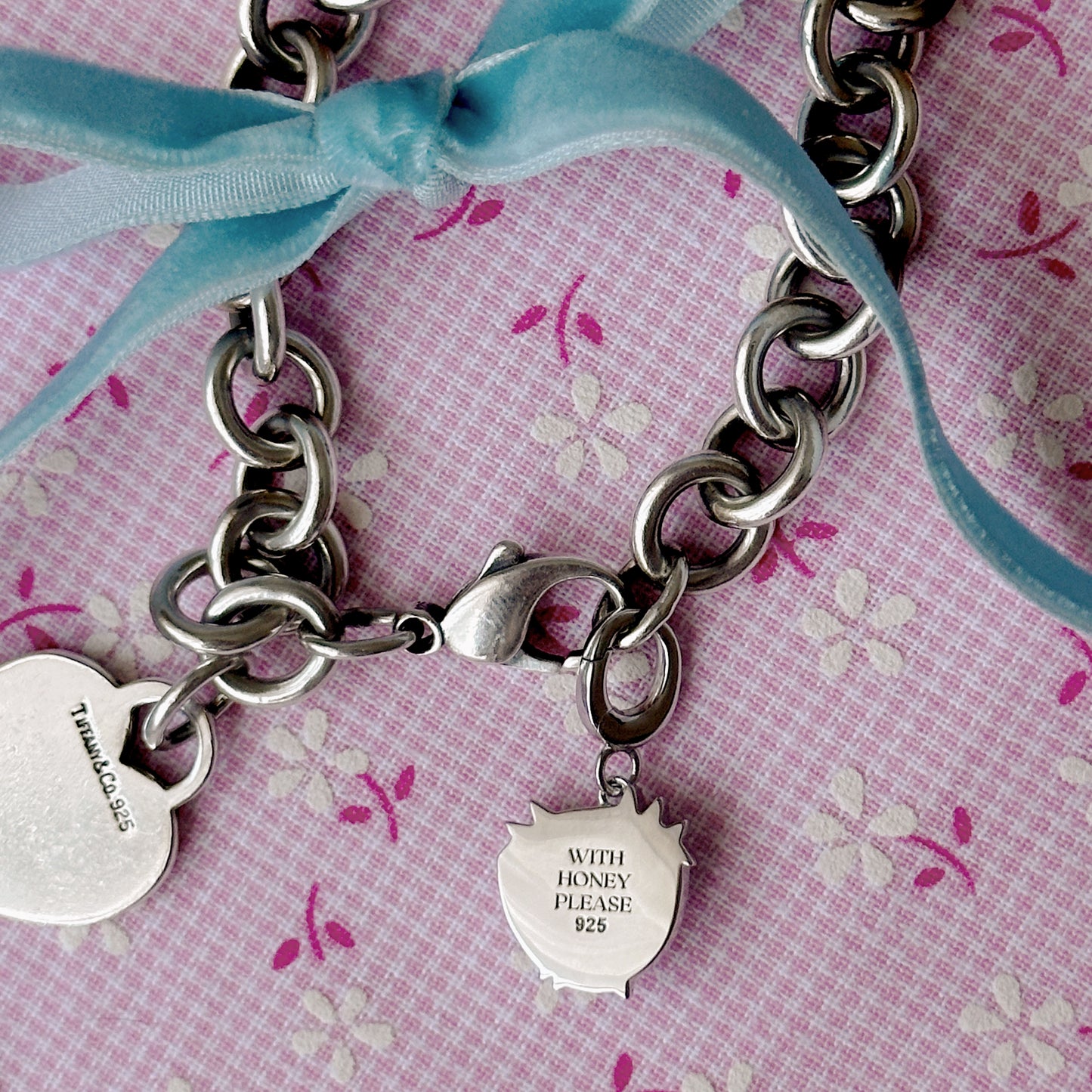 SS925 Magic Moon Eye Charm with Daimonds