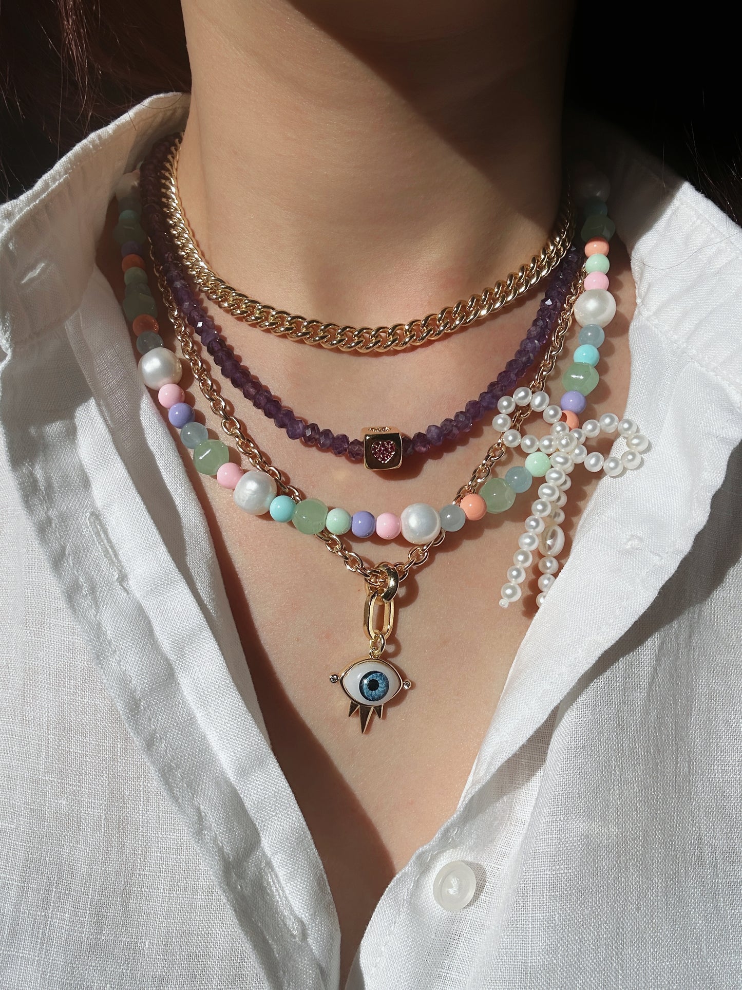 Amethyst Gemstone Necklace