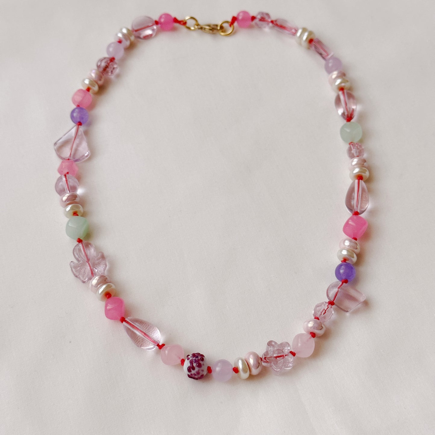 Barbie’s Pink Dream Hand Knotted Necklace