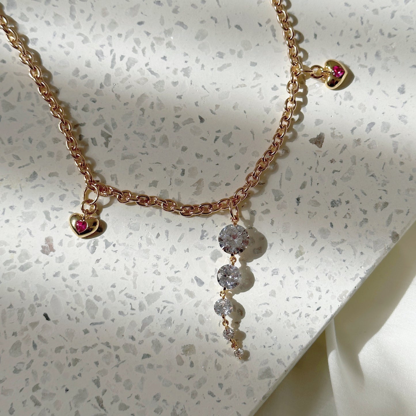 Kira Kira Drop Necklace