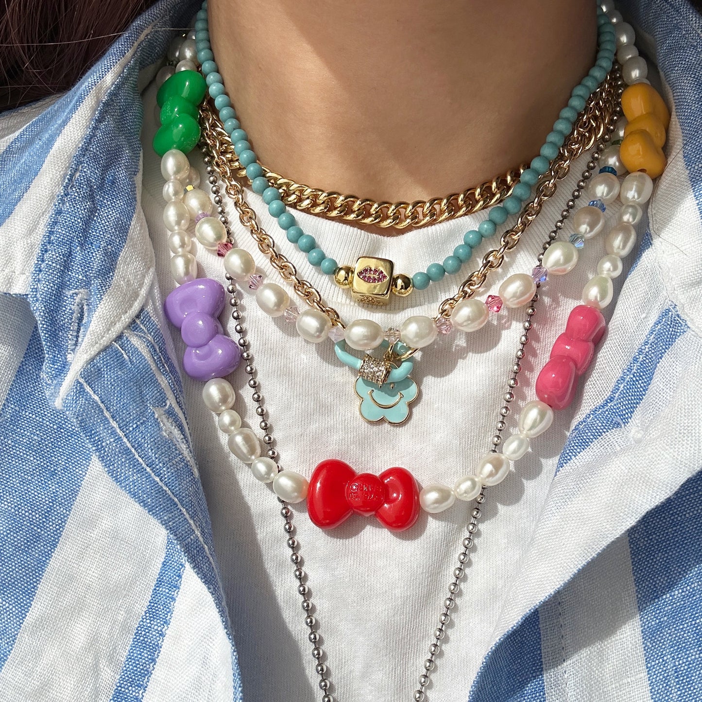 Turquoise Dice Necklace