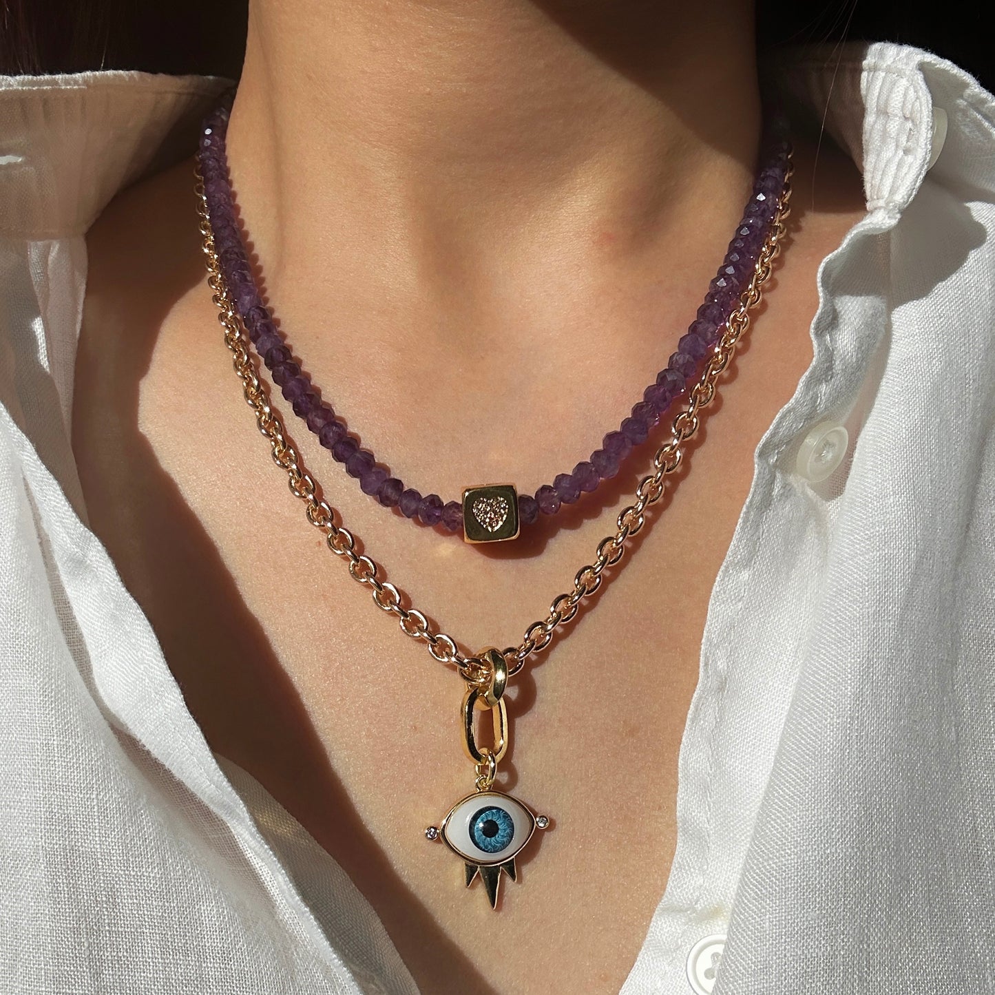 Amethyst Gemstone Necklace