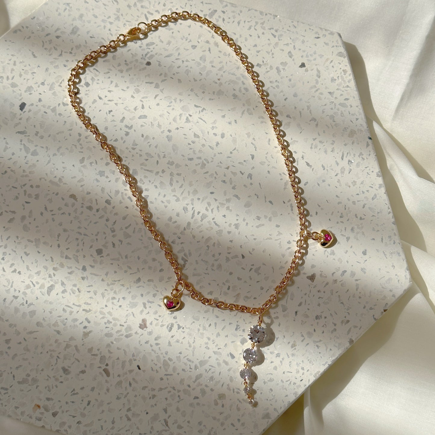 Kira Kira Drop Necklace