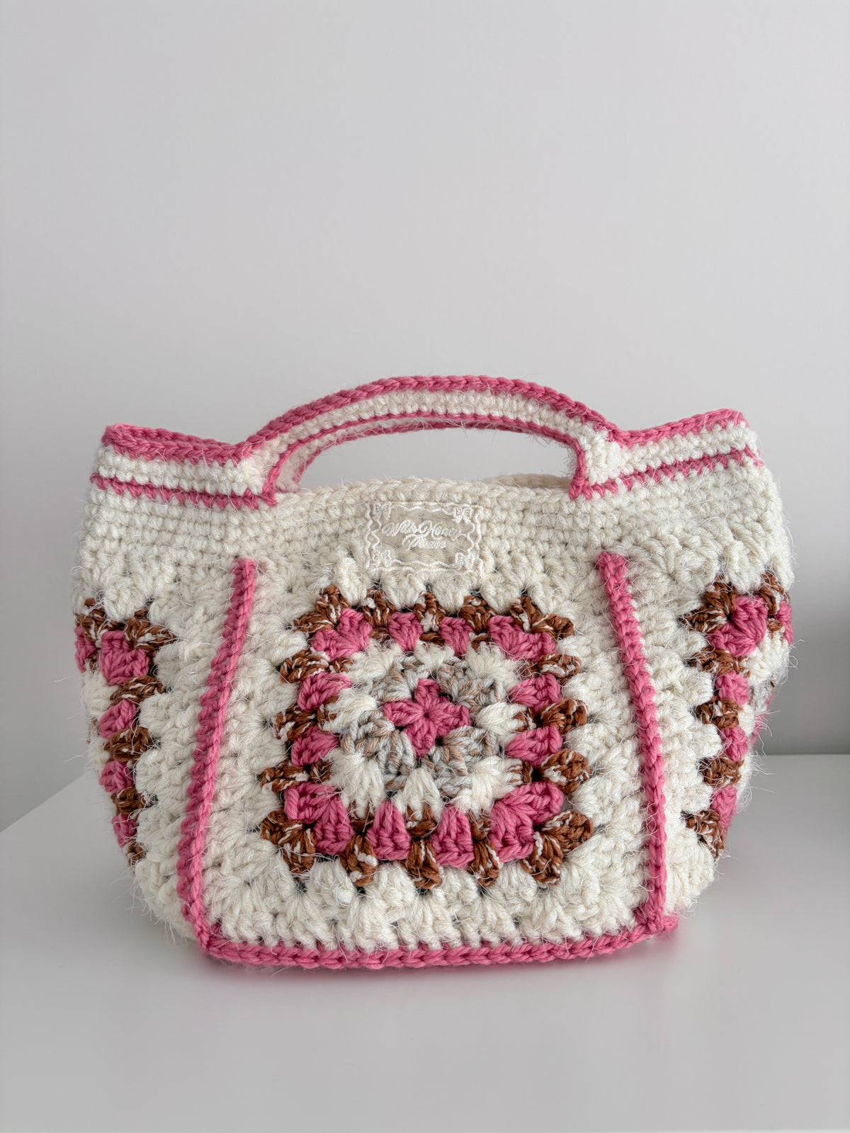 Crochet Granny Square Tote