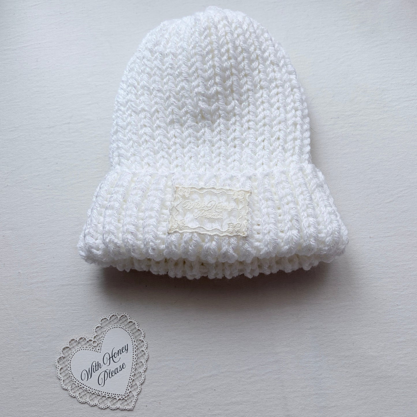 Knit Beanie (❄️Snowflake Glitter)