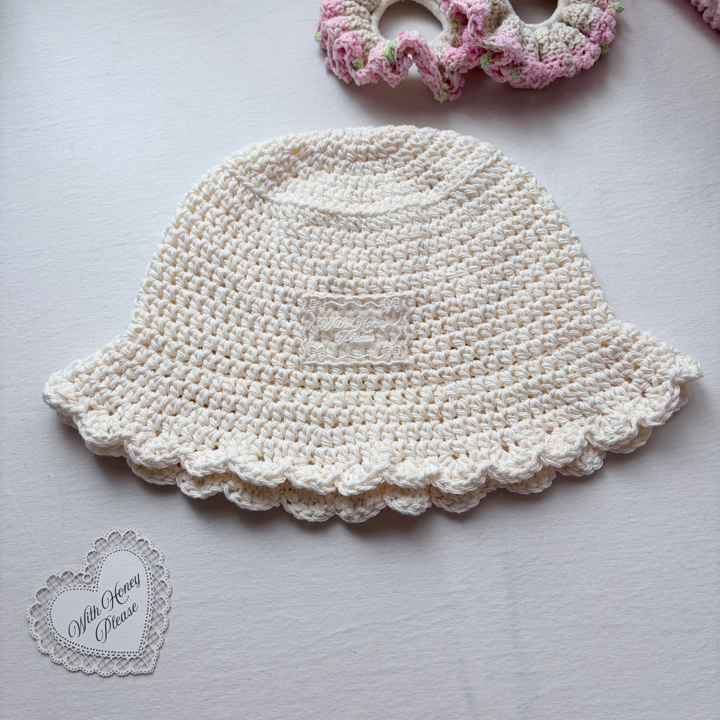 Crochet Cotton Hat (🍦Soft Serve)