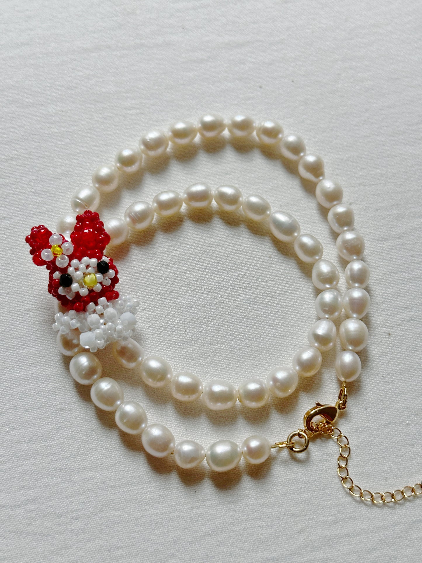 Retro My Melody Pearl Necklace