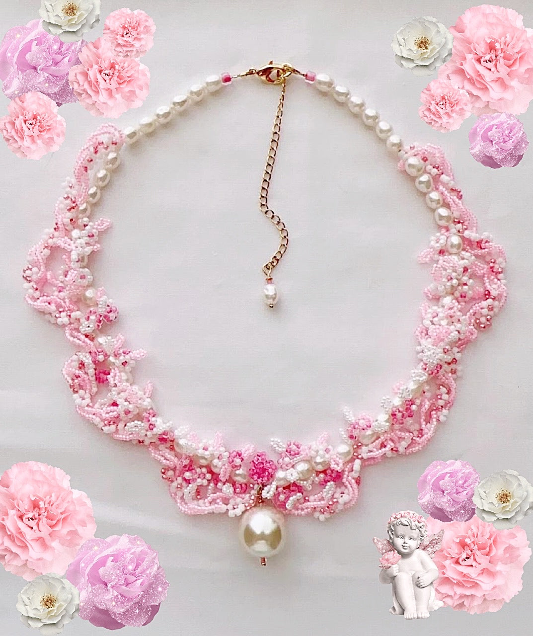 Flower deals garland necklace