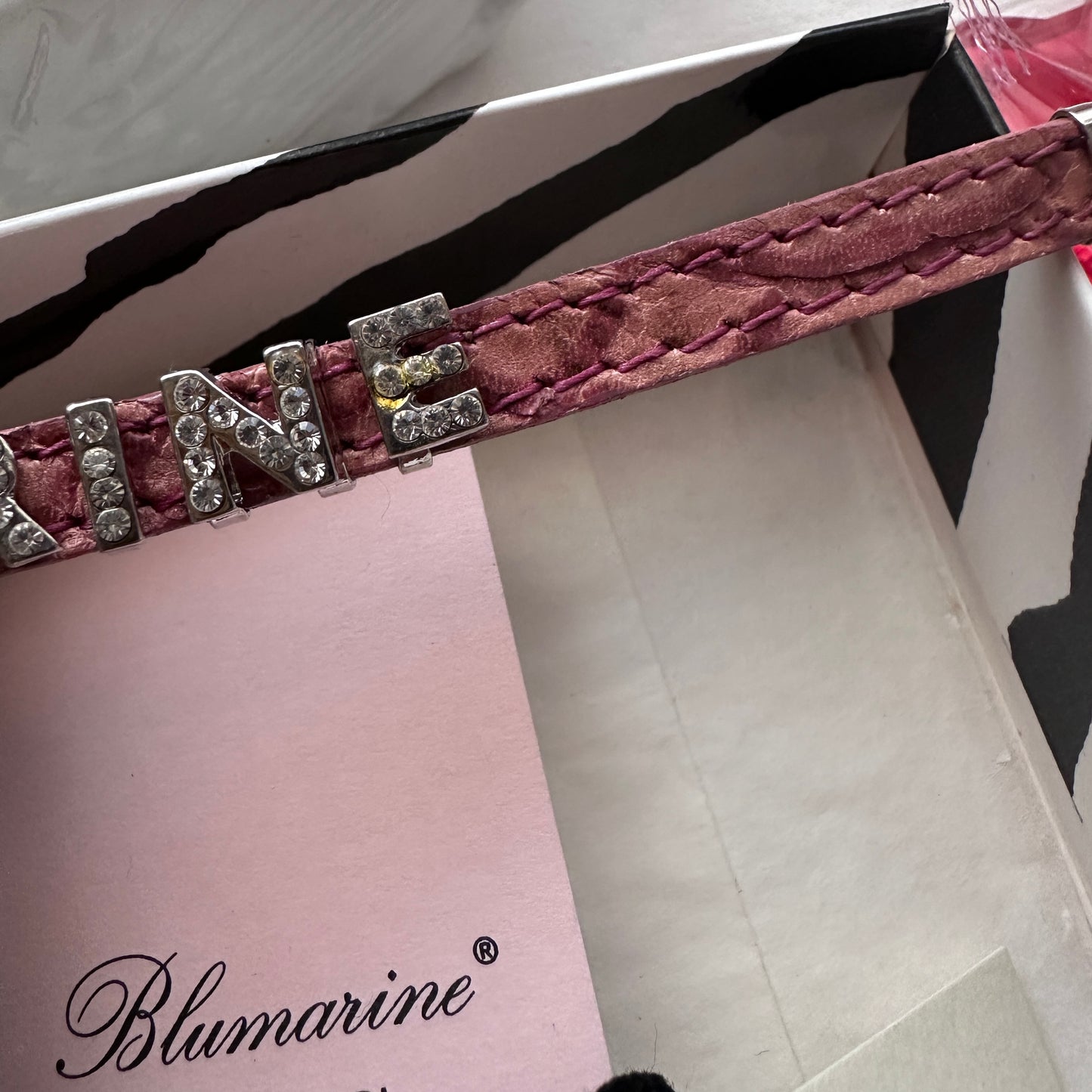 Blumarine leather bracelet