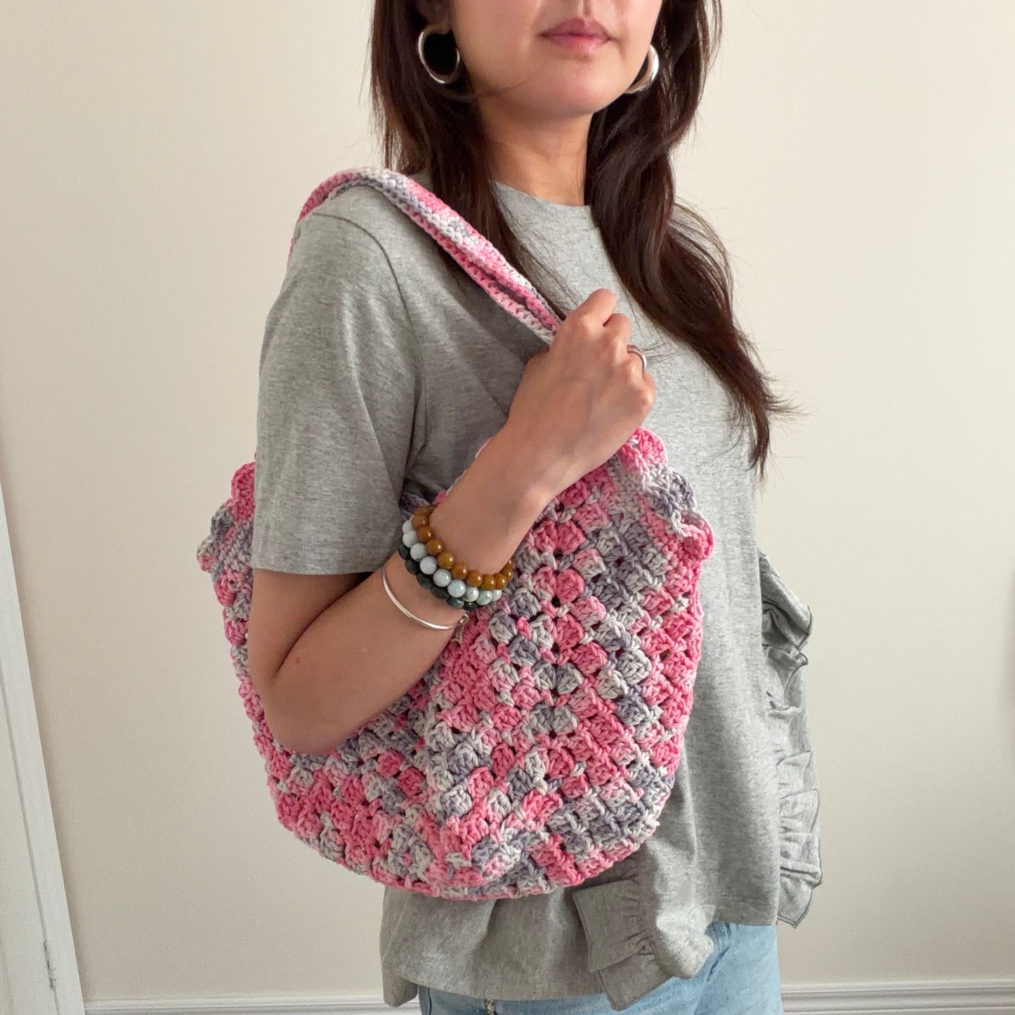 Market Tote in Tie Dye Pink 💖
