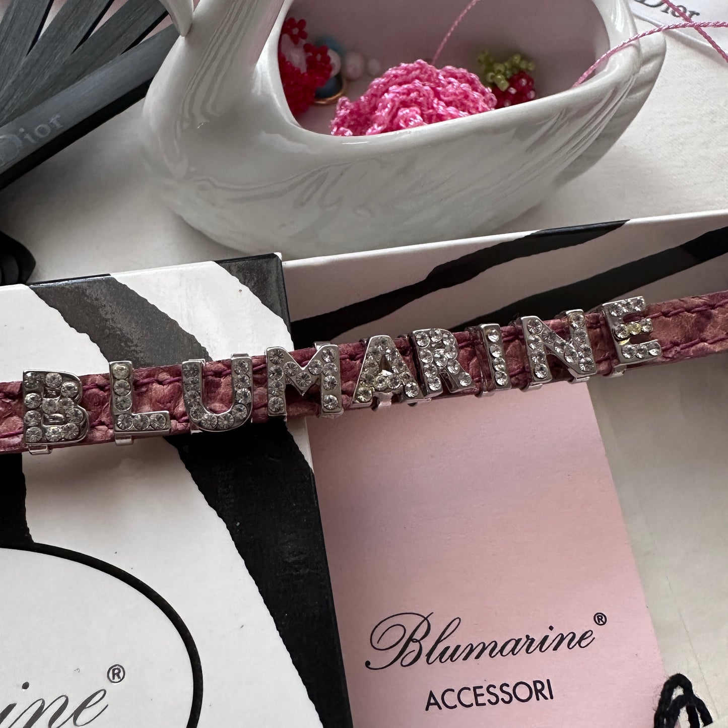 Blumarine leather bracelet