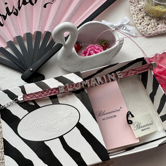 Blumarine leather bracelet