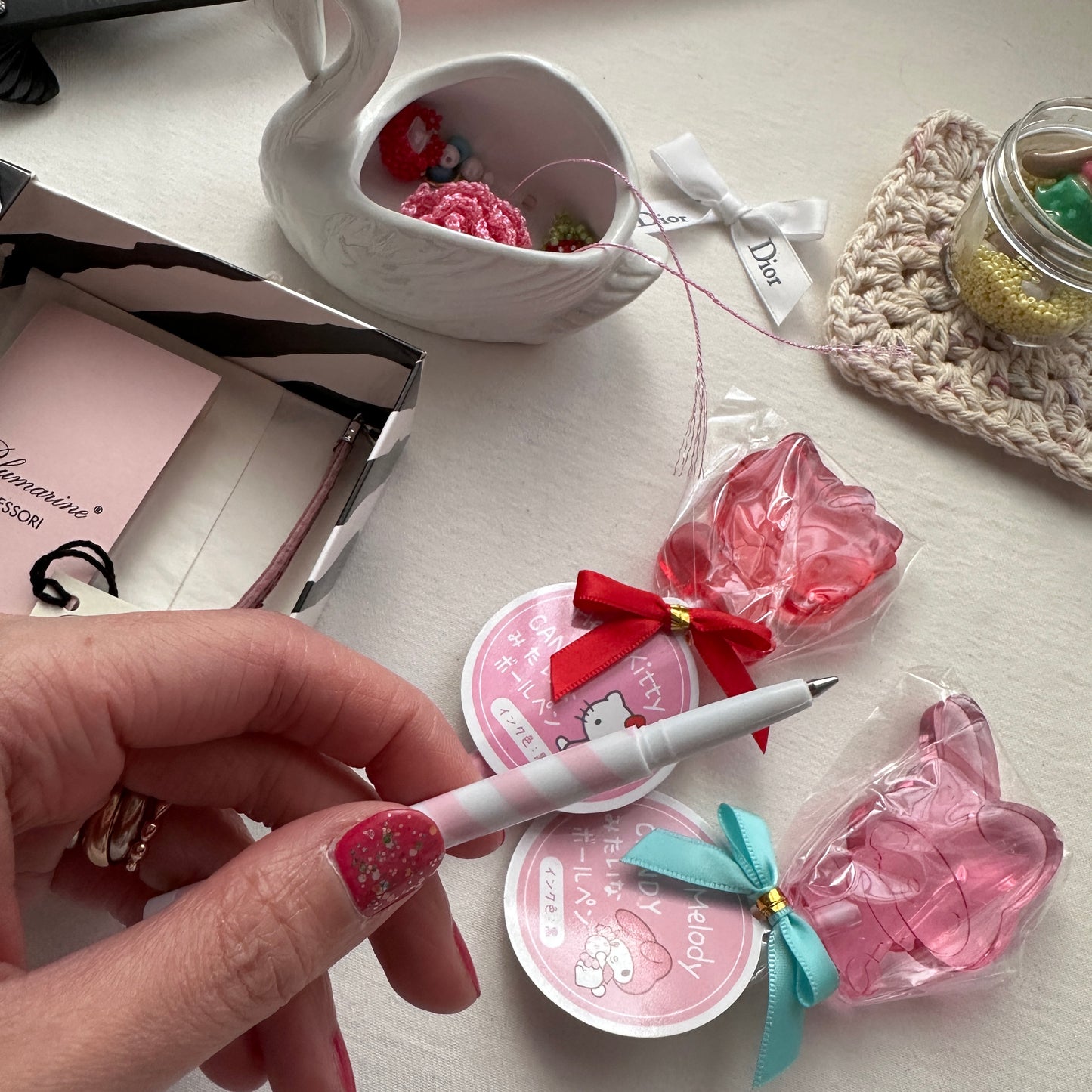 My Melody and Hello Kitty Lollipop Pens