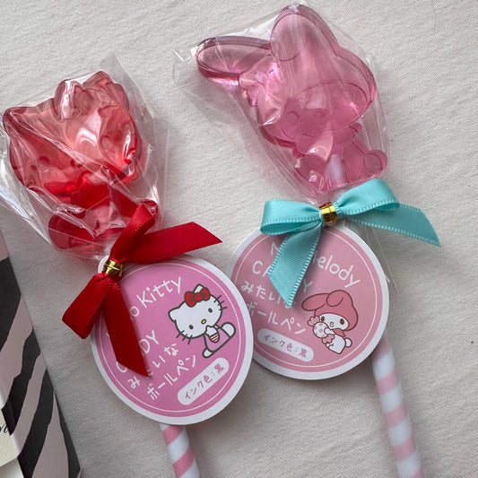 My Melody and Hello Kitty Lollipop Pens