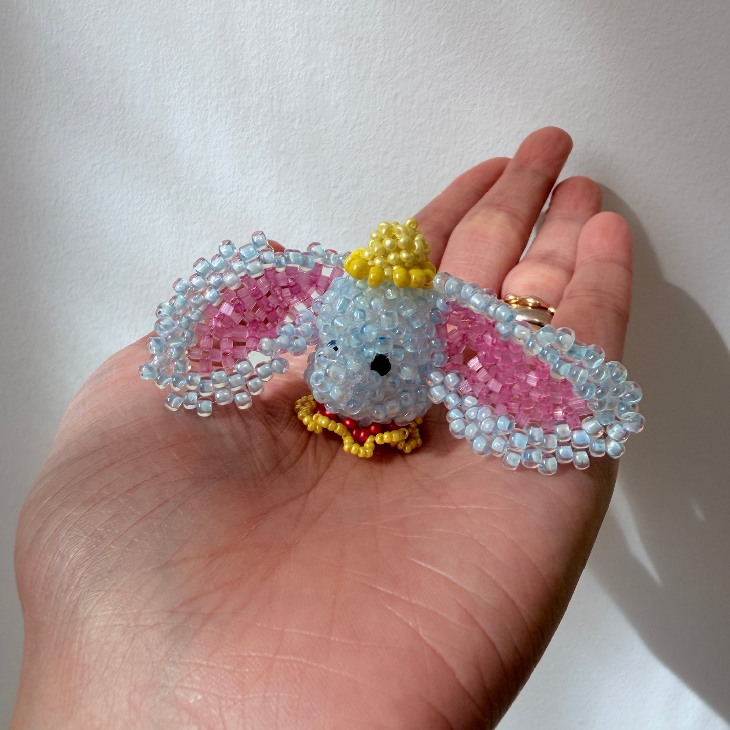 Baby Elephant Beaded Charm