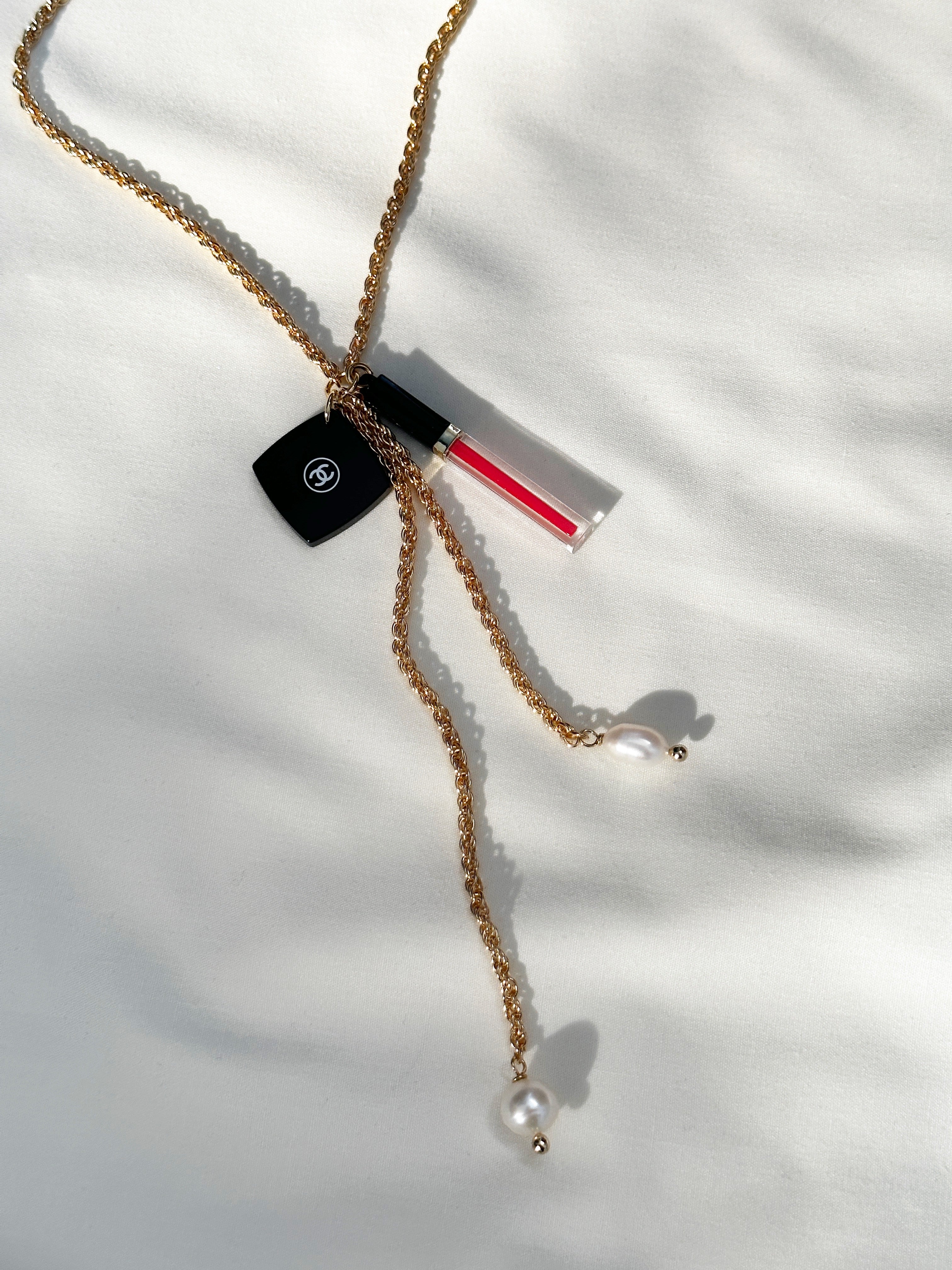 Chanel sale lipstick necklace