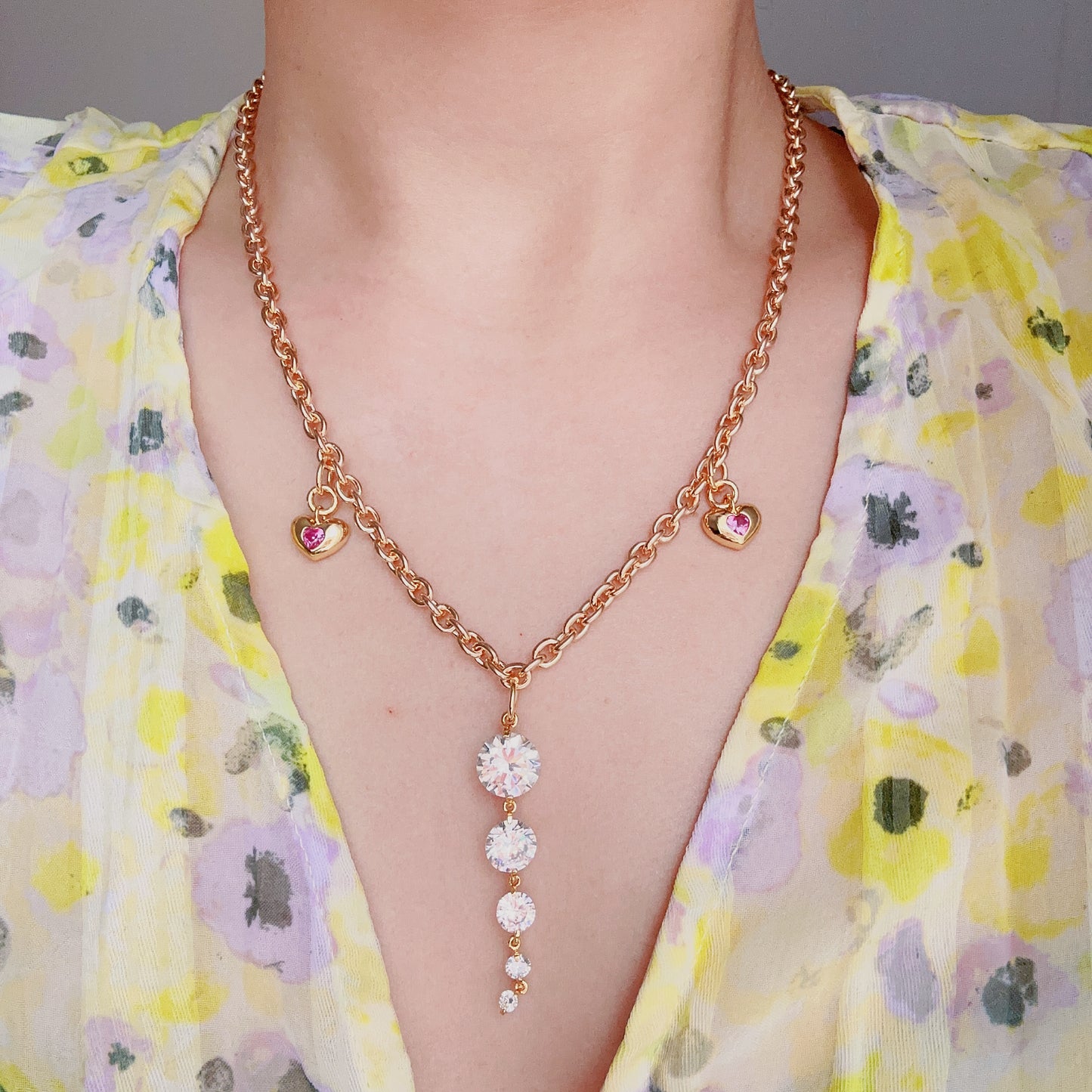 Kira Kira Drop Necklace