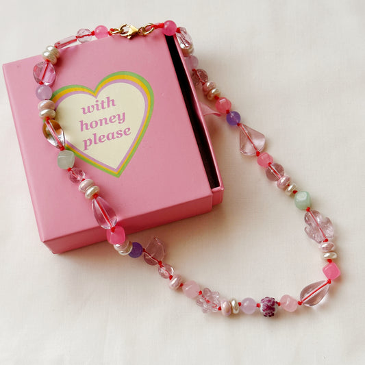 Barbie’s Pink Dream Hand Knotted Necklace